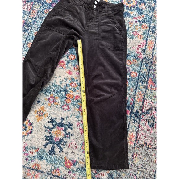 ANTHROPOLOGIE Pilcro Brown Corduroy Straight Leg High Rise Ankle Pants Size 28 - Picture 4 of 9